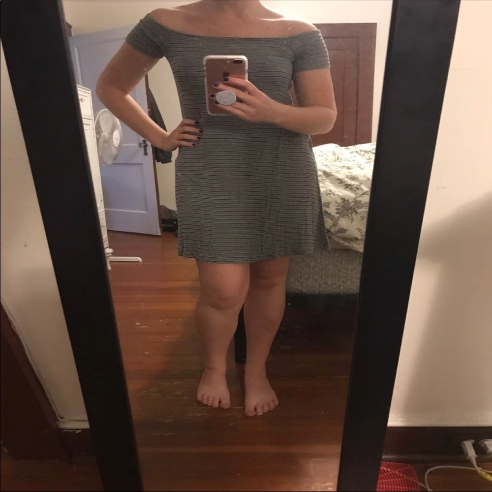 Off the shoulder soft and sexy dress
